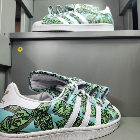 Adidas jeremy scott x super Star 'Money'  HP6596 Size 9 men- 10 Women's - Picture 7 of 12